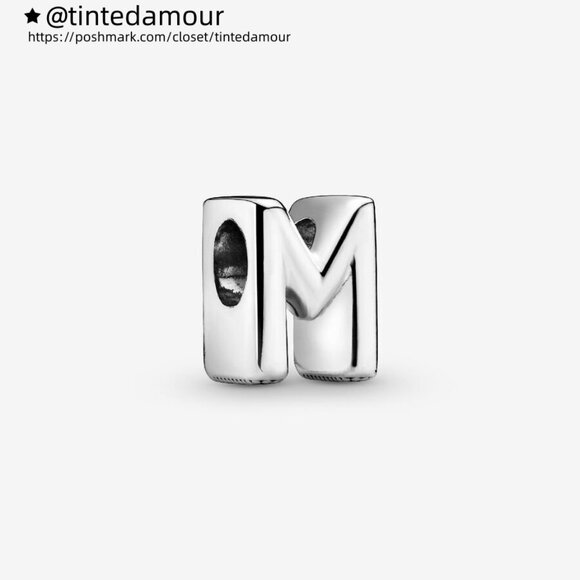 Pandora Letter M Alphabet Charm - Picture 1 of 2